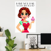 Cupcake Lady Signature Line Poster (Heimbüro)