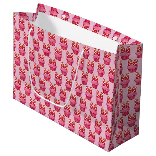 Cupcake Large Gift Bag Große Geschenktüte (Vorderseite Schrägansicht)