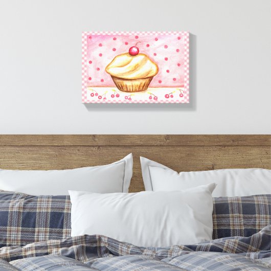 Cupcake Leinwand Printmedien (Insitu (Schlafzimmer))