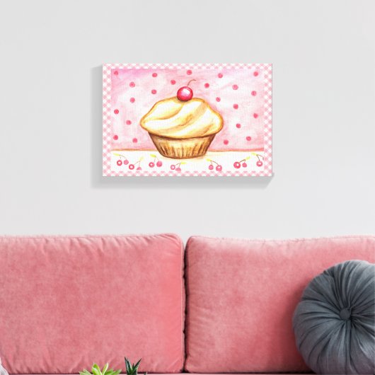 Cupcake Leinwand Printmedien (Insitu (Wohnzimmer))