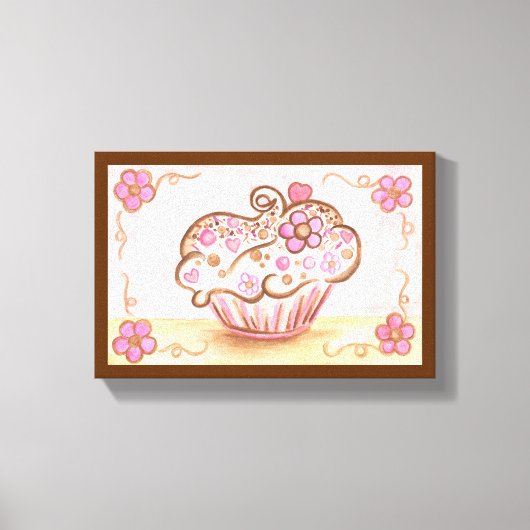 Cupcake Leinwand Printmedien (Vorderseite)