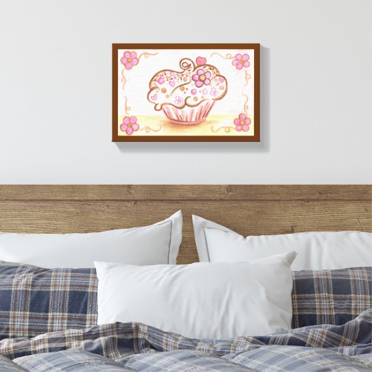 Cupcake Leinwand Printmedien (Insitu (Schlafzimmer))