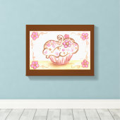 Cupcake Leinwand Printmedien (Insitu (Holzboden))