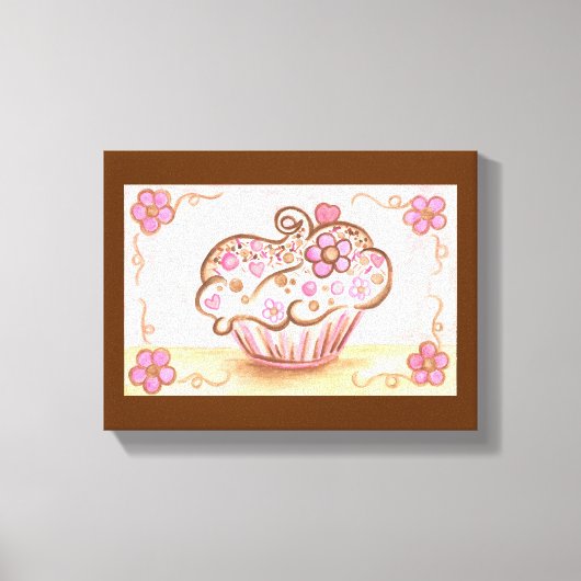 Cupcake Leinwand Printmedien (Vorderseite)
