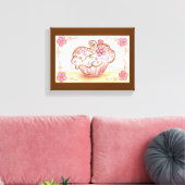Cupcake Leinwand Printmedien (Insitu (Wohnzimmer))
