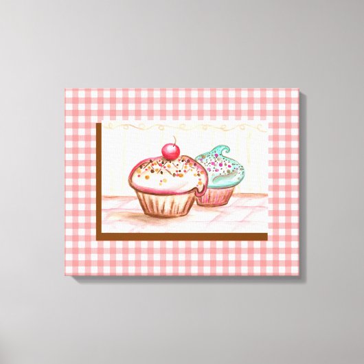 Cupcake Leinwand Printmedien (Vorderseite)