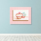 Cupcake Leinwand Printmedien (Insitu (Holzboden))