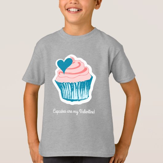 Cupcake Liebe benutzerdefinierte Text-Shirts & Jac T-Shirt (Vorderseite)