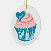 Cupcake Liebe individuelle Name Ornamente (Rechts)