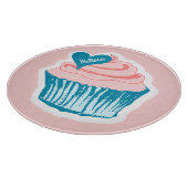 Cupcake Liebe individuelle Name Schneidplatte Schneidebrett (Ecke)