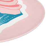 Cupcake Liebe individuelle Name Schneidplatte Schneidebrett (Ecke)