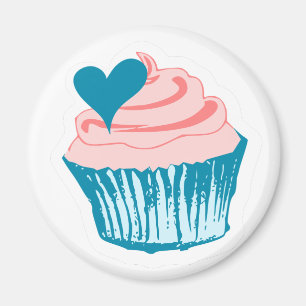 Cupcake-Liebe-Magnet Magnet