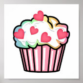 Cupcake Liebe Poster (Vorne)