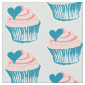 Cupcake Liebe Stoff (Nahaufnahme)