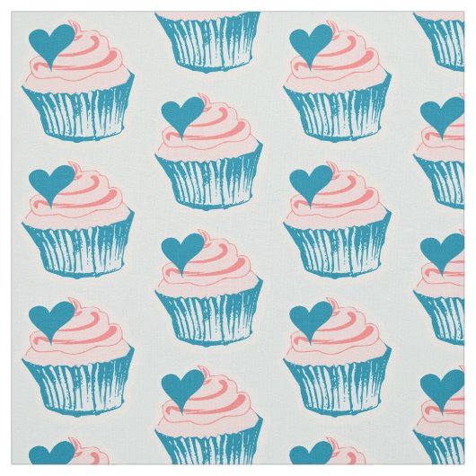 Cupcake Liebe Stoff (Muster)