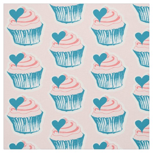 Cupcake Liebe Stoff (Muster)