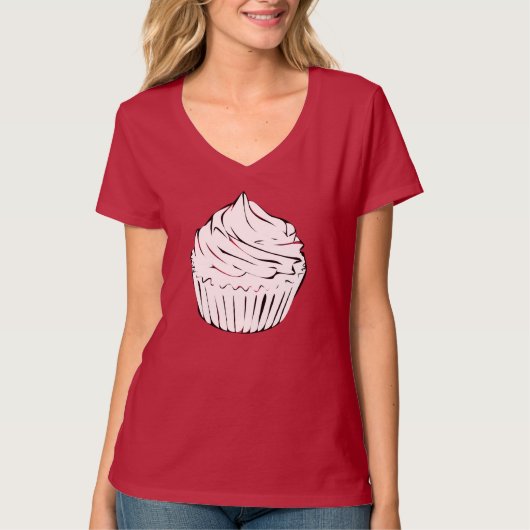 Cupcake-Locken T-Shirt (Vorderseite)