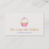 Cupcake Logo Bakery Koch Catering Visitenkarte (Vorderseite)
