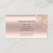 Cupcake Logo Bakery Koch, Goldene Rose Visitenkarte (Rückseite)