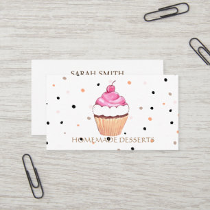 Cupcake Logo Bakery Koch, niedlich Visitenkarte