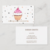 Cupcake Logo Bakery Koch, niedlich Visitenkarte (Vorne/Hinten)
