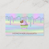 Cupcake Logo Bakery Koch, niedliche Visitenkarte (Vorderseite)