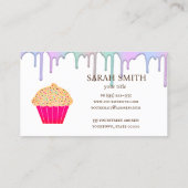 Cupcake Logo Bakery Koch, niedliche Visitenkarte (Rückseite)