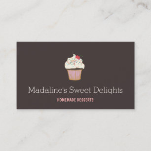 Cupcake Logo Bakery Konditorei Koch Catering II Visitenkarte