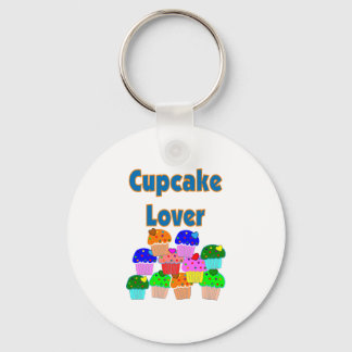 "Cupcake Lover"—Hund von hellen Kuchen Schlüsselanhänger