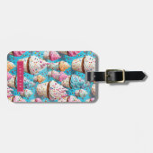 Cupcake Luggage Tags Gepäckanhänger (Vorderseite horizontal)
