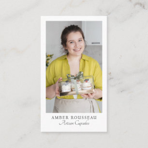 Cupcake-Macher-Foto-QR-Code Visitenkarte
