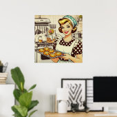 Cupcake Mädchen Poster (Heimbüro)