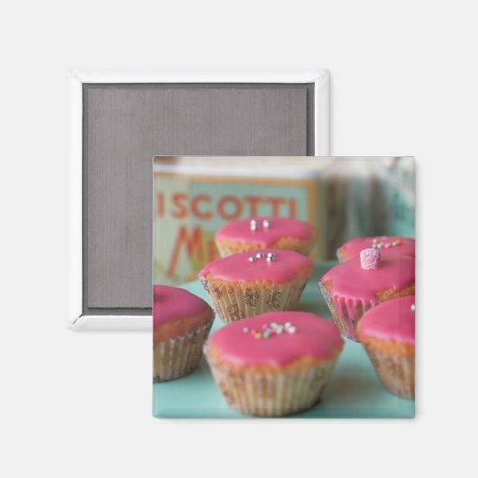 Cupcake Magnet (Vorderseite/Rückseite)