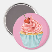 Cupcake Magnet (Vorderseite/Rückseite)