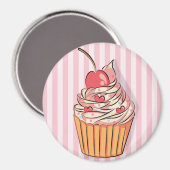 Cupcake Magnet (Vorderseite/Rückseite)