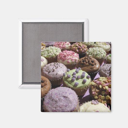 Cupcake Magnet (Vorderseite/Rückseite)