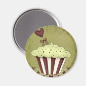 Cupcake Magnet (Vorderseite/Rückseite)