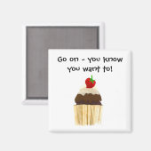 Cupcake Magnet (Vorderseite/Rückseite)