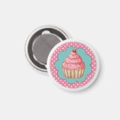 Cupcake Magnet (Vorderseite/Rückseite)