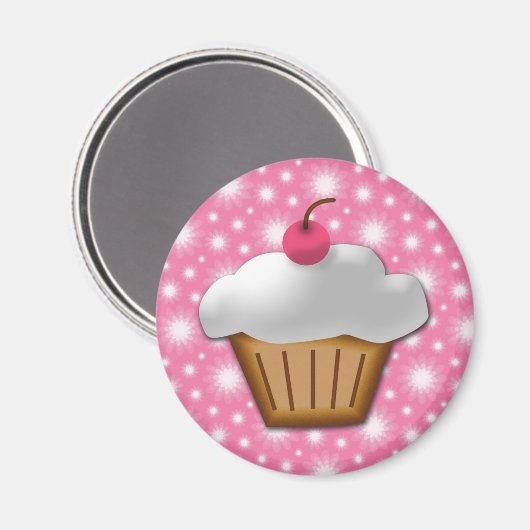 Cupcake Magnet (Vorderseite/Rückseite)
