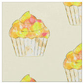 Cupcake-Malmuster Stoff (Nahaufnahme)