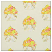 Cupcake-Malmuster Stoff (Muster)