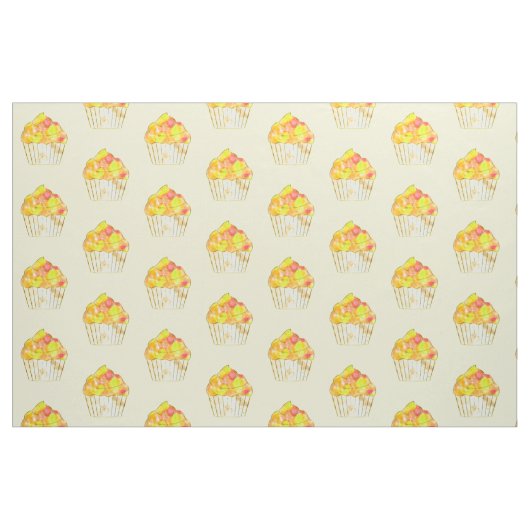 Cupcake-Malmuster Stoff (Fat Quarter (45,7 x 55,9 cm))