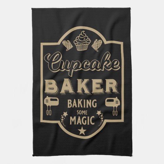 Cupcake Master Baker Geschirrtuch (Vertikal)