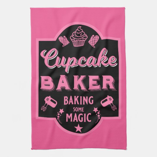 Cupcake Master Baker Geschirrtuch (Vertikal)