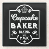 Cupcake Master Baker Glasuntersetzer (Vorderseite)