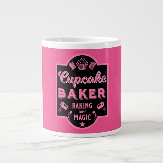 Cupcake Master Baker Jumbo-Tasse (Vorderseite)