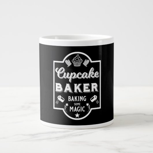 Cupcake Master Baker Jumbo-Tasse (Vorderseite)