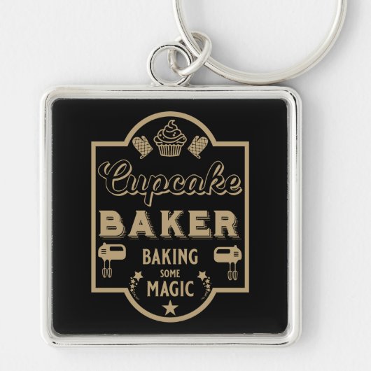 Cupcake Master Baker Schlüsselanhänger (Vorne)
