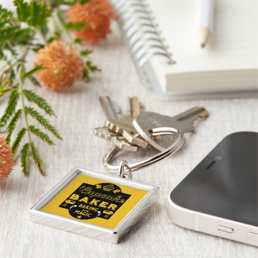 Cupcake Master Baker Schlüsselanhänger (Seite)